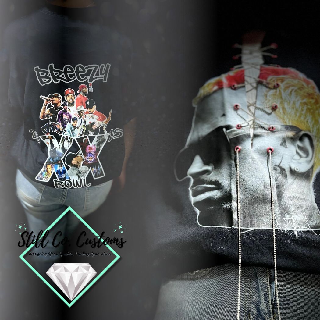 Custom Breezy Laced Down Tee