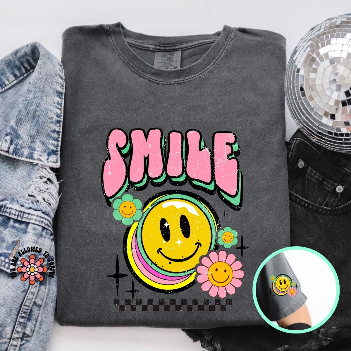 Retro Smile Pocket/Sleeve